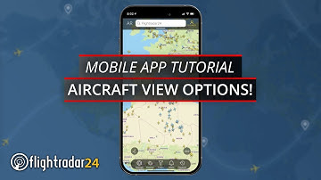 Mobile tutorial: aircraft view options while tracking