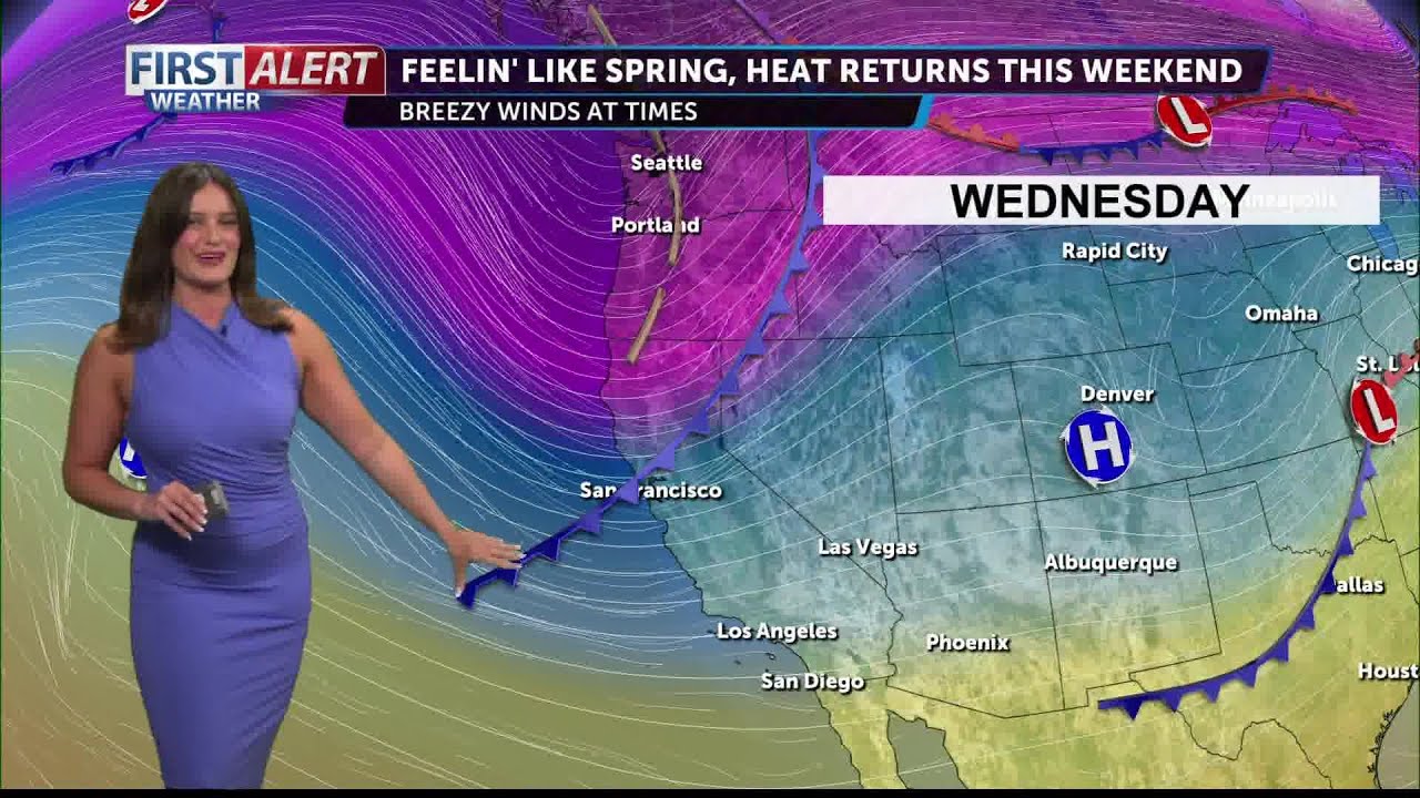 Feeling like spring Wednesday, heat returns this weekend - YouTube