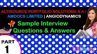 altisource portfolio solutions s a | amdocs limited | angiodynamics  interview questions