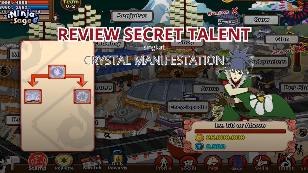 Ninja Sage - Secret Talent Crystal Manifestation