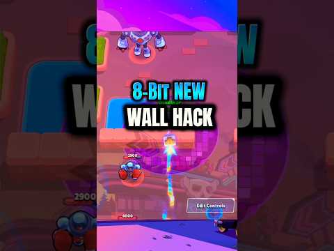 8bit New Wall Hack😵 #brawlstars
