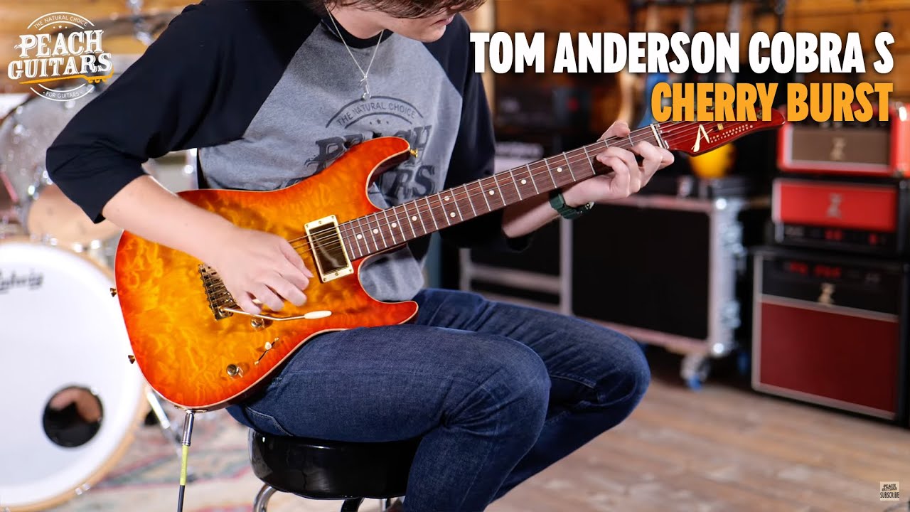 トムアンダーソン TOM ANDERSON Atom Cherry Burst Used Tom Anderson Atom Electric Guitar Cherry Sunburst | The