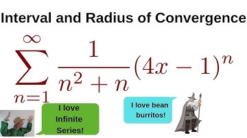 Interval and Radius of Convergence of the Power Series SUM((1/(n^2 + n))(4x - 1)^n)