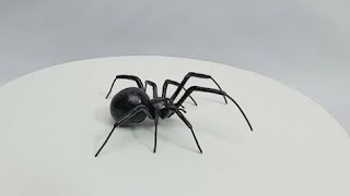 DIY Cute Halloween Spider 🕷️l Make spider With Clay l Spider polymer clay Tutorial l by Minutes Art.