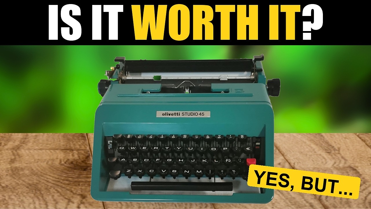 Olivetti Studio 45 is it worth it? Typewriter review - YouTube