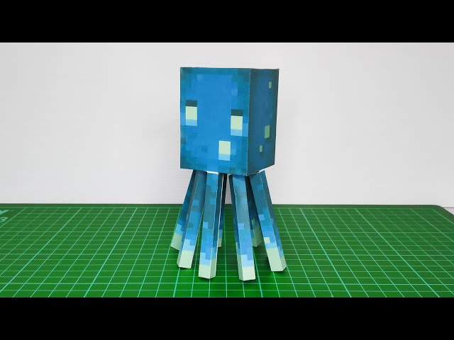 minecraft papercraft templates squid