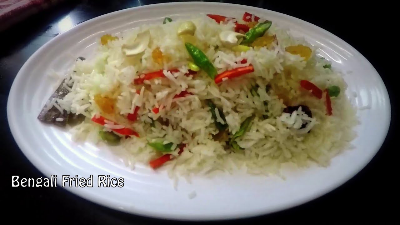 Bengali Style Fried Rice Vegetable Pulao Recipe Veg Fried Rice