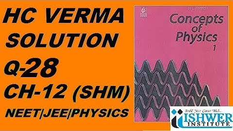 H C Verma - SOLUTION - Chapter 12 - QUESTION 28 - ( Q 28) - SIMPLE HARMONIC MOTION (SHM) ISHWER