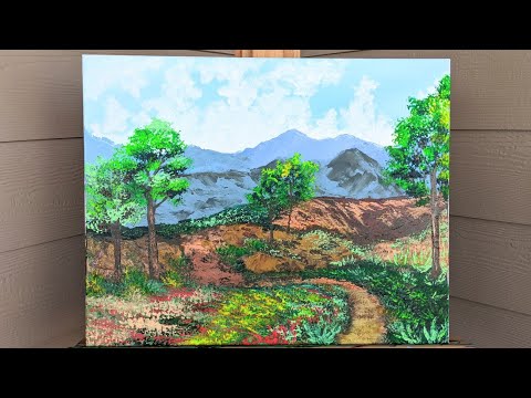 Acrylic Painting Muddy Landscape