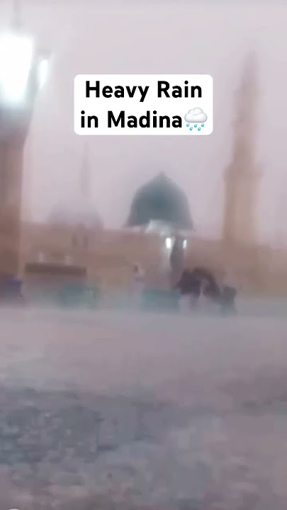 Ya Rasool Allah❤️Heavy Rain in Masjid Nabwi🌸Muhammad Nabina😇