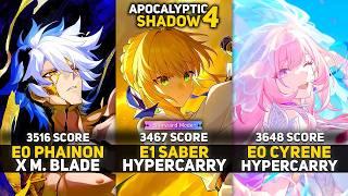E0 Phainon x M. Blade & E1 Saber & E0 Cyrene Hyper | Apocalyptic Shadow 4 Starward Mode | HSR 4.3