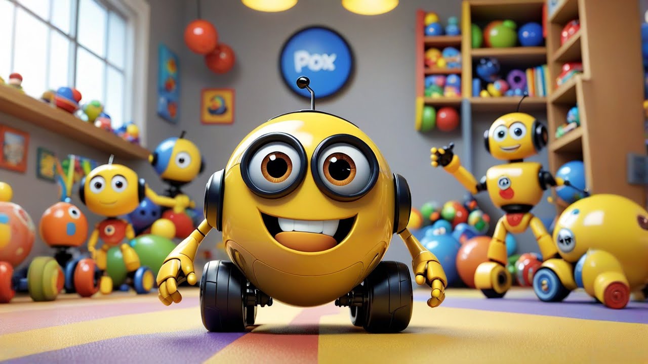 Six Toy Robots Spin Around | Fun Counting Song for Kids | Nursery Rhymes and Baby Songs