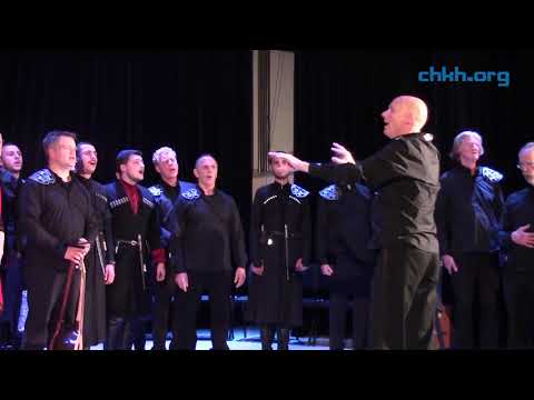 ჰოლანდიელი და ხარაგაულელი მომღერლები ხარაგაულის სცენაზე