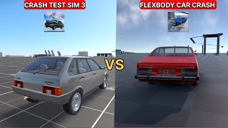 FLEXBODY CAR CRASH vs CRASH TEST SIMULATOR 3 -  Best Features Comparisons! screenshot 1