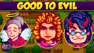 Stardew Valley NPCs: Good to Evil