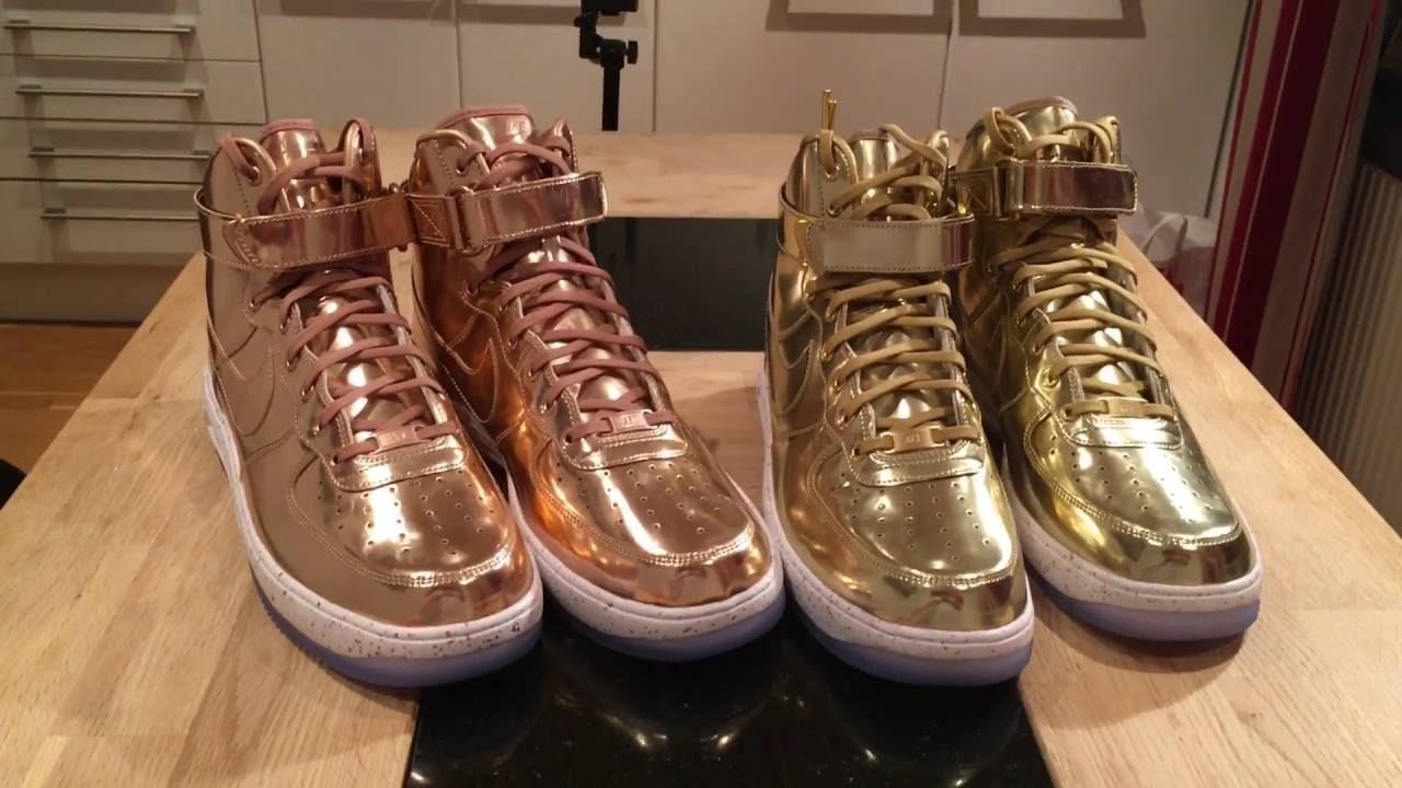 air force 1 mid gold