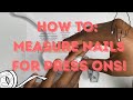 How To: Find Press On Nail Sizes🦋 | Measuring Tape Method | Camille Dior