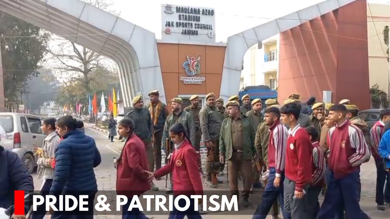 Pride and Patriotism: School Children Brave Biting Cold for Republic Day Rehearsals