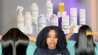 At Home Silk Press Using OLAPLEX | Curly To Straight On Type 4 Hair