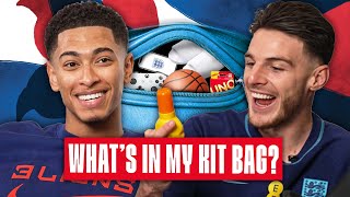 Jude Bellingham \& Declan Rice Reveal Their World Cup Kit Bag Essentials | Kit Bag 🎒