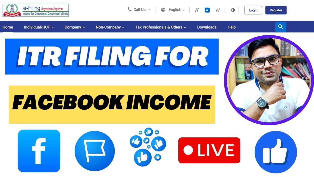 How To File ITR For Facebook Page Income  | How To File ITR For Social media Income