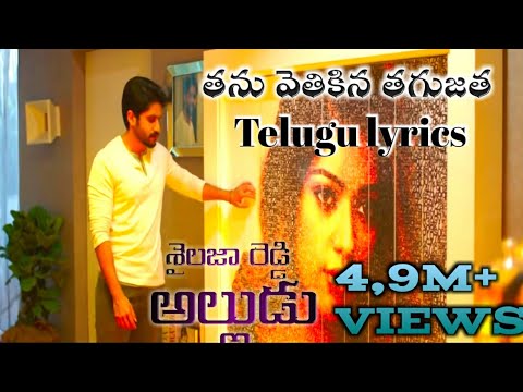 Thanu vethikina thagu jatha nuvvenani full video song telug lyrics shailaja Reddy Alludu