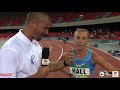 Linden Hall Interview - Winner Womens 1500m Final