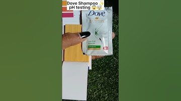Dove Shampoo pH Test ✨ pass or fail ⁉️#haircare #ashortaday #trending #shorts #youtubeshorts