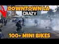 Mini bike takeover the staple center downtown la rideout