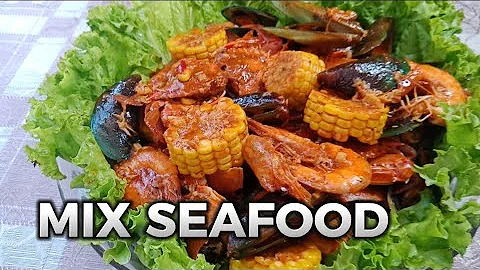 MIX SEAFOOD BOIL!!! I USE SPRITE INSTEAD OF WATER ANG SARAP PALA GRABE!! #easyrecipe #easytocook