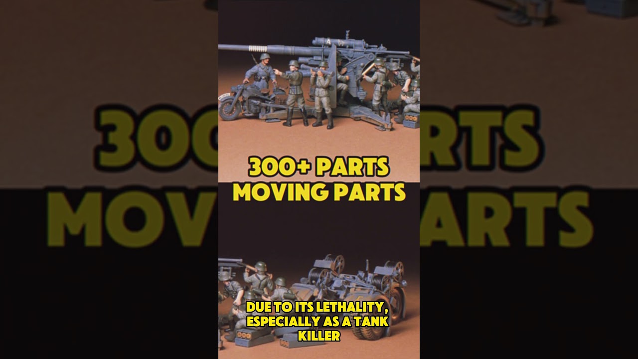 Tamiya WWII GERMAN 8mm Gun Flak 36 37 model kit 