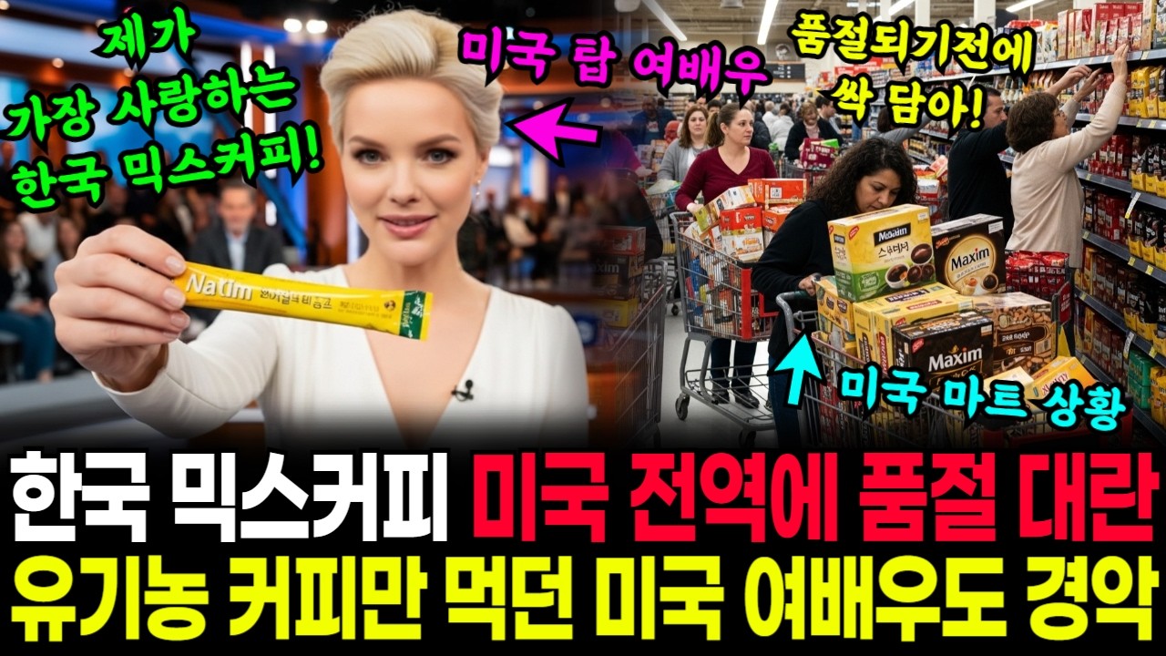 미국에서 난리 난 한국 믹스커피 열풍. 깐깐한 헐리우드 여배우의 입맛까지 사로잡은 한국 커피 ㅣ시니어오디오북ㅣ감동사연ㅣ해외감동사연ㅣ로맨스 l AI 드라마