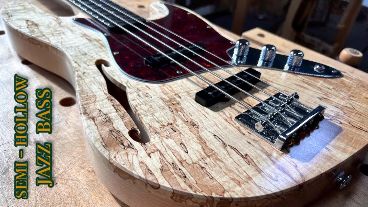 가구공방 욷은 세미할로우 재즈베이스 바디 만들기 Making semi hollow jazz bass body YouTube