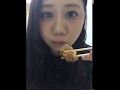 SKE48古畑奈和 唐揚げモグモグ