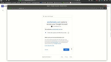 AnotherTasks Google OAuth verification video