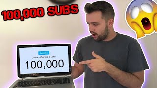 100,000 Subscribers LIVE REACTION!