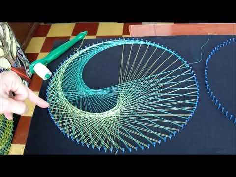 triple circular primer circulo string art