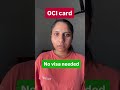 What is OCI card ? #trending #viral #immigration #visa #viral #fyp