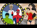 Spider Man, Hulk, Granny, Wonder Woman Joins Gameshow Rotation Luck - Granny Parody Animation
