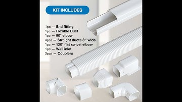 PVC Lineset Cover for Mini Split Systems in Minisplitwarehouse.com #trending #minisplit