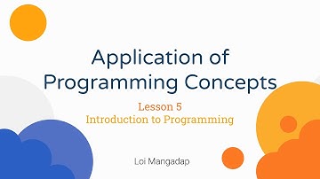 Application of Programming Concepts - Introduction to Programming (Tagalog) | Wisdom Academy PH