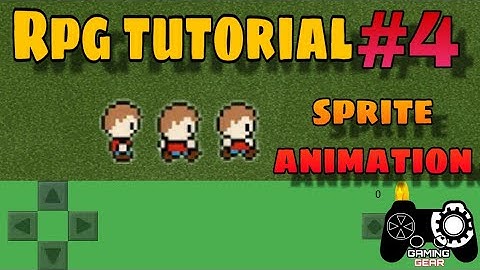 SKETCHWARE RPG GAME TUTORIAL #4 Sprite animation