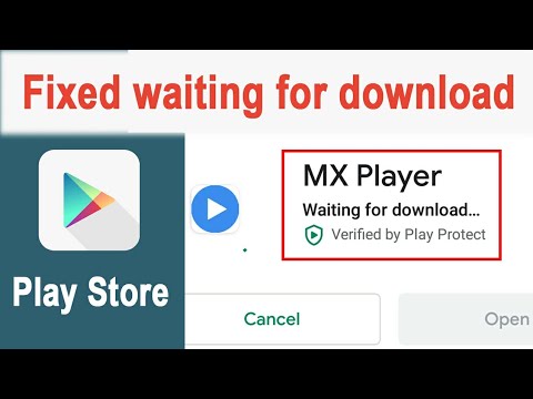 can t download apps from play store waiting for download