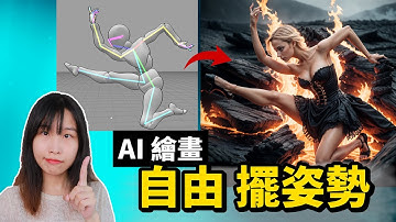 免費3D骨架工具！ 自由擺姿勢，手指各關節都可調節！ Stable Diffusion超强挿件組合技OpenPose+Lora！