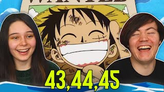 TO THE GRAND LINE!!! 👒 One Piece Ep 43, 44 & 45 REACTION & REVIEW