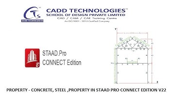 PROPERTY - CONCRETE, STEEL ,PROPERTY IN STAAD PRO CONNECT EDITION V22