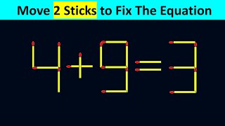 Improve IQ  Fix The Equation #matchstickpuzzle #simplylogical