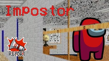 Among us in Baldi Basics | Red