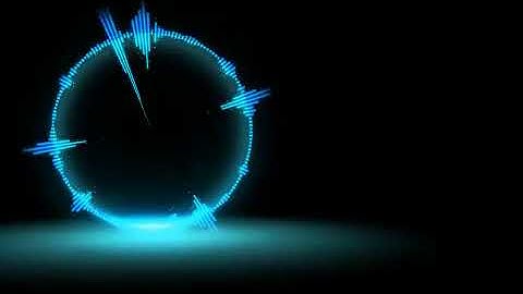 Circle Audio EQ Animation Motion Background Stock Video Footage Free For Editing