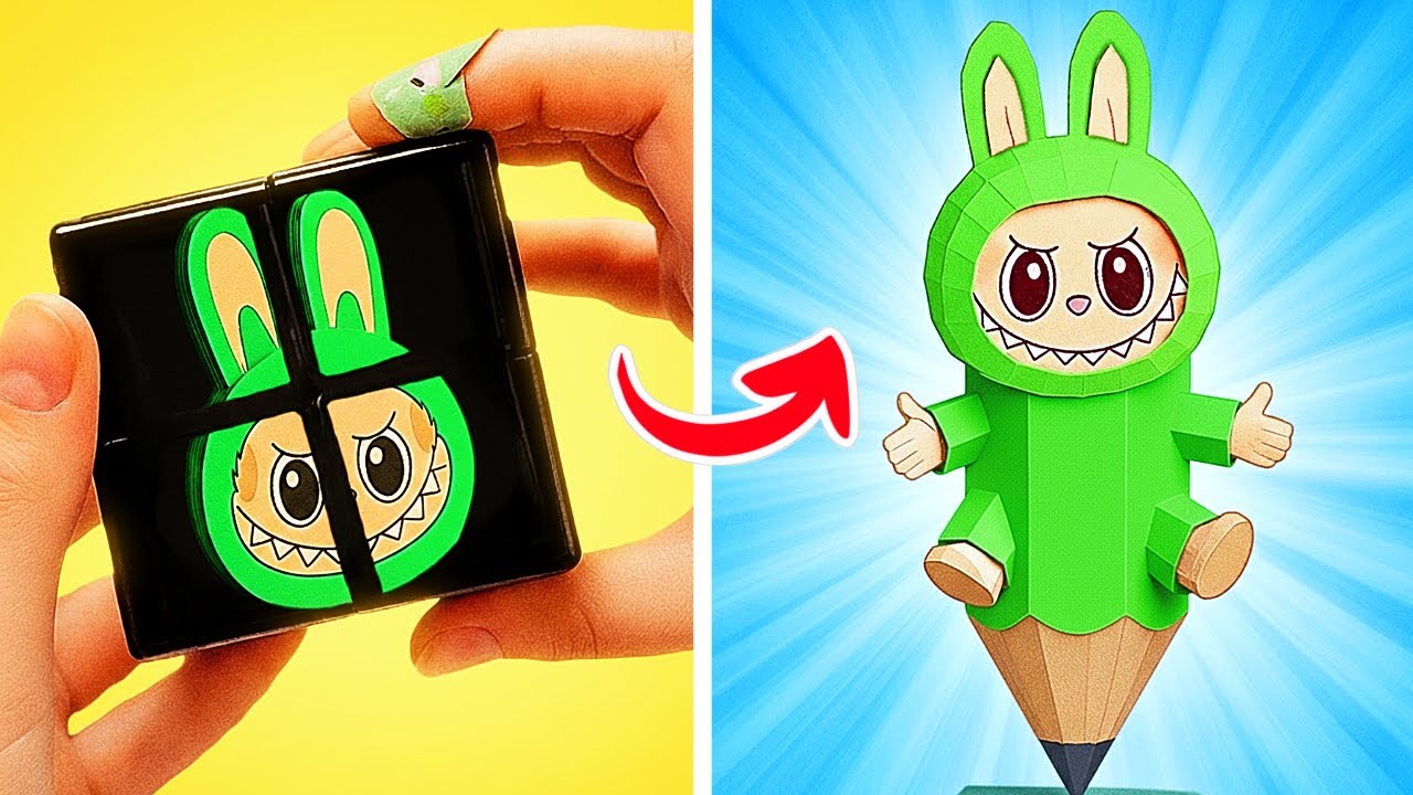 Labubu Math OMG! Labubu Math Fun with WowCube Gadget! *DIY Cool Crafts & School ...